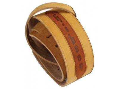 Gibson PRIBOR Brushed Leather Strap - Tan w/ Cognac Insert Tan 