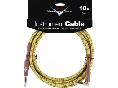 Fender PRIBOR Custom Shop Performance Series Cable 10 Angled Tweed  