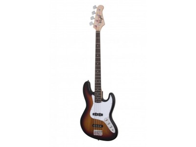 Flight JB100 TSB Electric Bass guitar. tranparent brown color. Pick-Ups : 2JB. 2 