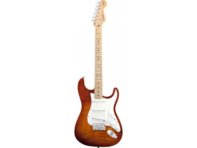 Fender Select Stratocaster. Flame Maple Fingerboard. Dark Cherry Burst  