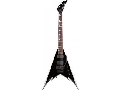 Jackson PDX Demmelition King V, Rosewood Fretboard, Black w/ Silver Bevels, w/Gig Bag  
