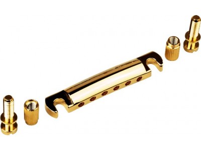 Gibson PRIBOR Gold Stop Bar With Studs & Inserts 