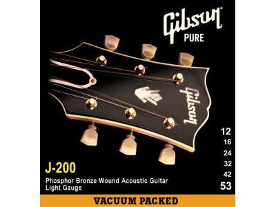 Gibson PRIBOR J200 Phos Bronze Acous .012-.053 Bronze 