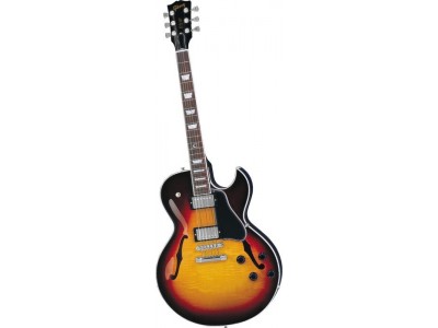 RASPRODAJA - premium klasa gitare GIBSON ES-137C Classic Tri-Burst Chrome 