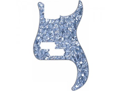 Fender PRIBOR Pickguard. Precision Bass. 13 Hole. Black Moto. 4-Ply 