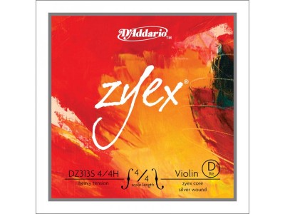D'Addario DZ313S 4/4M ZYEX VIOLIN SLV D 4/4 MED 
