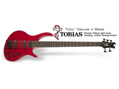 Epiphone Legacy TOBY DELUXE V BASS TRANSLUCENT RED 