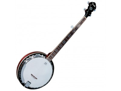 Fender FB-54 Banjo, Natural, Mahogany Resonator, Aluminum Tone Ring 