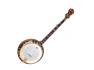 Fender FB-59 Banjo, Natural, Walnut Resonator, Brass Tone Ring, Mother of Pearl Inlays 