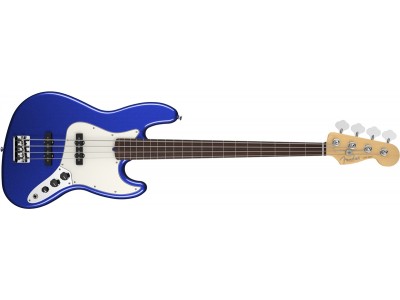 Fender American Standard Jazz Bass Fretless, Rosewood Fingerboard, Mystic Blue 