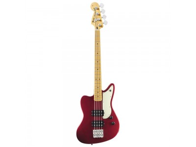 Fender Pawn Shop Reverse Jaguar Bass, Maple Fingerboard, Candy Apple Red 