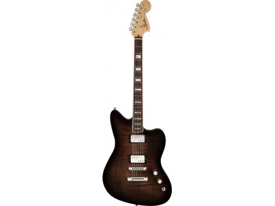 Fender Select Carved Maple Top Jazzmaster HH, Rosewood Fingerboard, Ebony Transparent Burst 