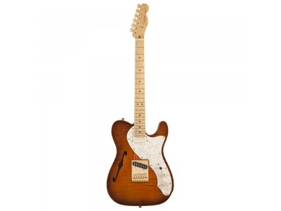 Fender Select Thinline Telecaster, Birdseye Maple Fingerboard, Gold Hardware,Violin Burst 