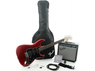Squier By Fender Affinity Series Stratocaster HSS with G-DEC Junior Amp, Candy Apple Red 