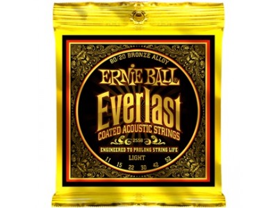 Ernie Ball P02558 Light Everlast Coated 80/20 Bronze 11-52 