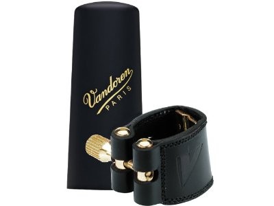 Vandoren Alto sax leather ligature + plastic cap LC27P 