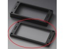 Schaller Pickup Frames (one hole) Plastic. straight Black Flat 1/4 inch  