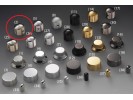 Schaller Speed Knobs Brass (2) Diamond-Knurled Nickel  