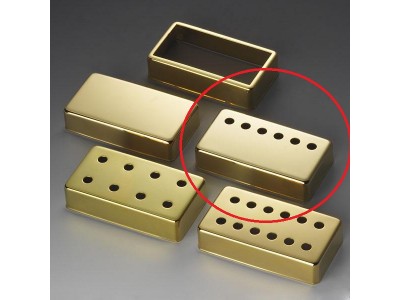 Schaller Pickup Covers German Silver Gold 6 Hole-Bridge 