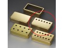 Schaller Pickup Covers German Silver Gold 6 Hole-Bridge  