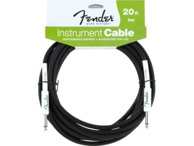 Fender PRIBOR Performance Series Instrument Cable. 20'. Black 