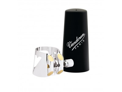 Vandoren Optimum Bb clar silver ligature + plastic cap LC01P 