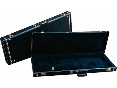 Fender PRIBOR Deluxe Stratocaster/Telecaster Case, Black Tweed w/ Black Interior 