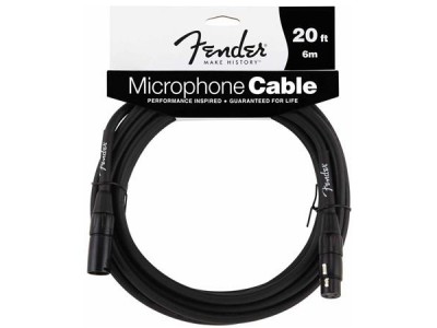Fender PRIBOR Performance Series Microphone Cable, 20', Black Fender PRIBOR Performance Series Microphone Cable, 20', Black