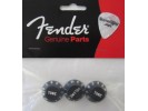 Fender PRIBOR Stratocaster Knobs, Black, Volume, Tone, Tone, 3  