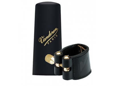 Vandoren  Soprano Sax Leather Ligature + Leather Cap LC26P  