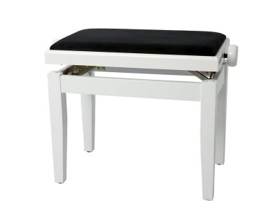 Gewa PIANO BENCH WHITE HIGH GLOSS COVER BLACK 