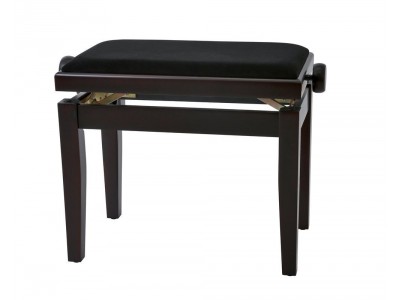 Gewa PIANO BENCH DARK ROSEWOOD MATTE COVER BLACK Gewa PIANO BENCH DARK ROSEWOOD MATTE COVER BLACK