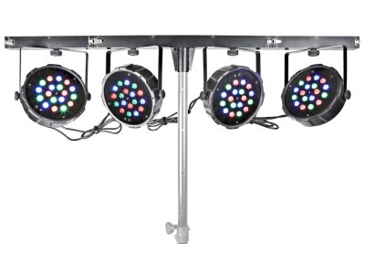 BeamZ BAR 4Way Kit 4-18x1W RGB LED DMX IR 