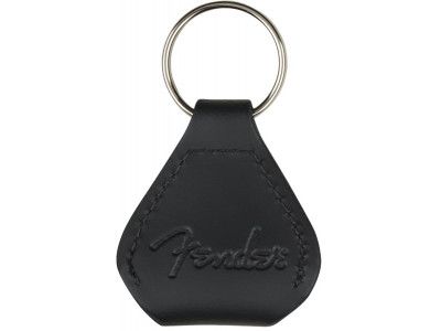 Fender Leather Pick Holder Keychain, Black 