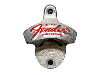 Fender Play Stationary Bottle Opener, Chrome/Red Fender Play Stationary Bottle Opener, Chrome/Red