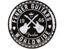 Fender Worldwide Barstool, Black, 24 In 