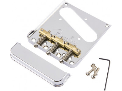 Fender PRIBOR 3-Saddle American Pro Telecaster® Bridge Assembly (Chrome) 