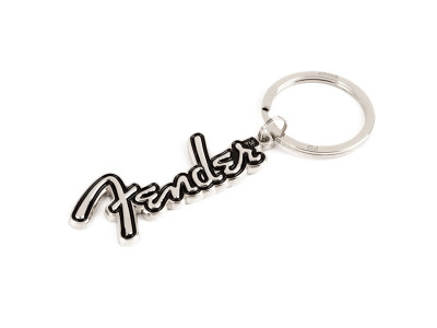 Fender Fender™ Logo Key Chain Silver/Black Fender Fender™ Logo Key Chain Silver/Black