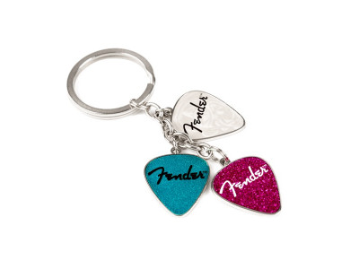 Fender  Fender™ Picks Keychain Pink, Turq, Pearl 