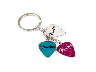 Fender Fender™ Picks Keychain Pink, Turq, Pearl Fender Fender™ Picks Keychain Pink, Turq, Pearl