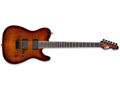 LTD TE-401FM Dark Brown Sunburst 