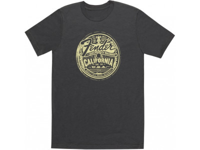 Fender Cali Medallion Men's Tee, Gray, XL 