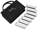 Fender Blues Deluxe Harmonica - Pack of 7 with Case  