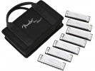 Fender Blues Deluxe Harmonica - Pack of 7 with Case 