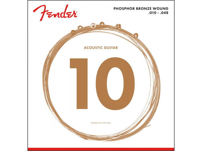 Fender PRIBOR Phosphor Bronze Acoustic Guitar Strings, Ball End, 60XL