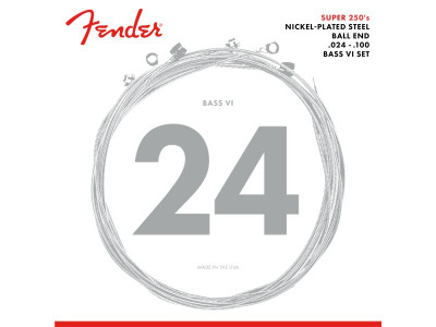 Fender PRIBOR Super 250 Bass VI Strings, Nickel Plated Steel, Ball End 