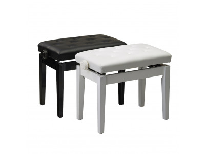 William Wagner PIANO BENCH LIFT TYPE WHITE William Wagner PIANO BENCH LIFT TYPE WHITE