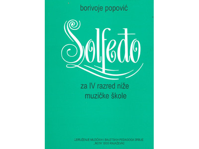 Literatura Borivoje Popović - Solfedjo 4 