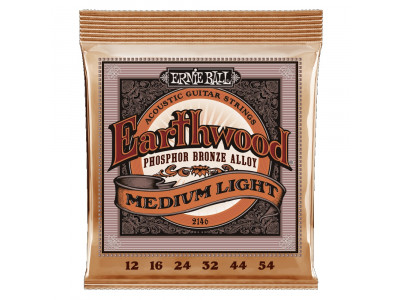 Ernie Ball P02146 EARTHWOOD MEDIUM LIGHT PHOSPHOR BRONZE  12-54 