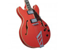 D’Angelico PREMIER DC STAIRSTEP Fiesta Red 